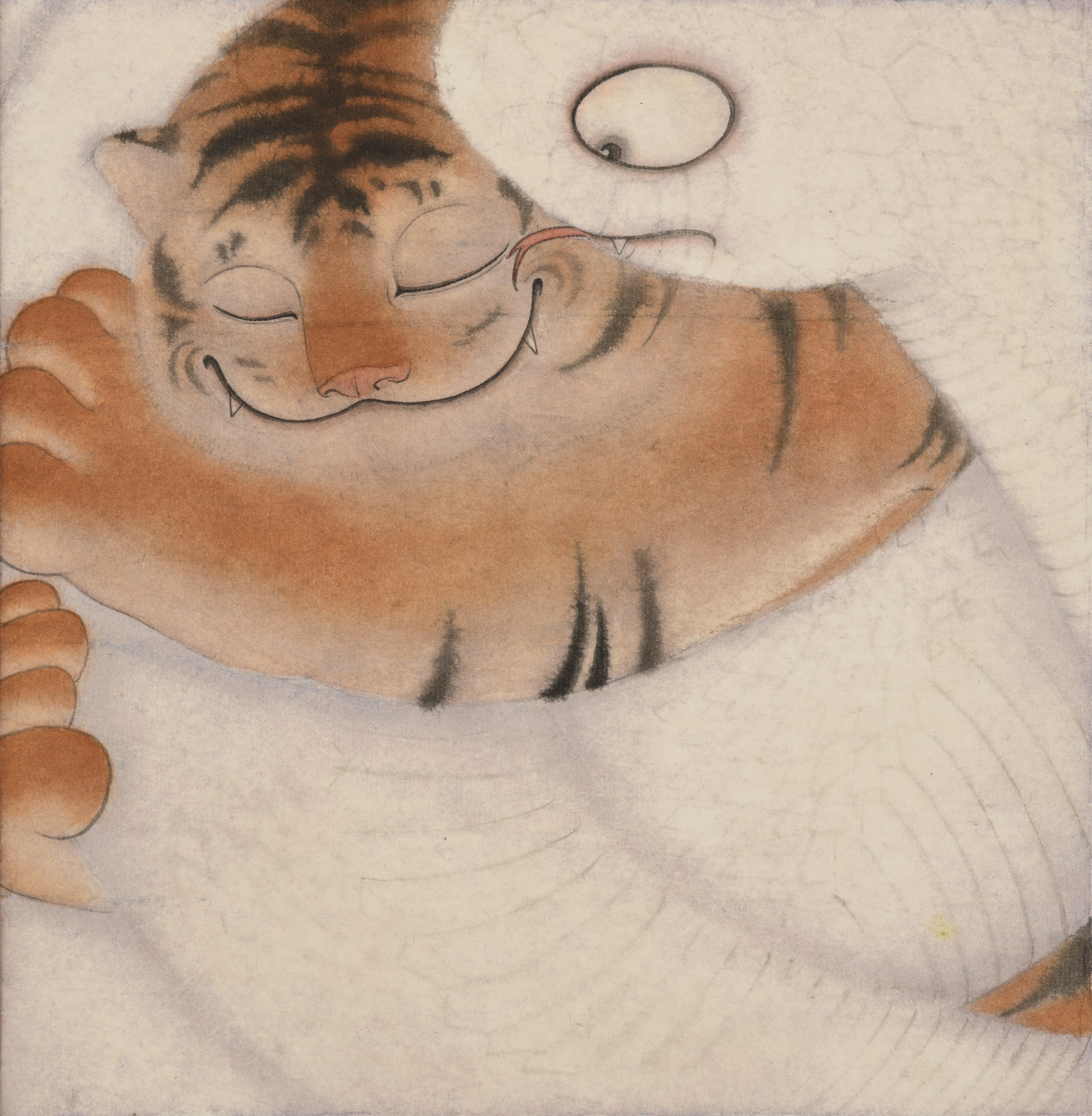 Illustration of a tiger and snake 