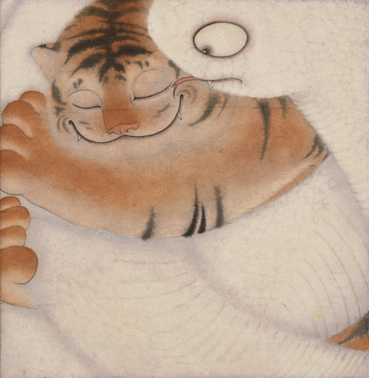 Illustration of a tiger and snake 
