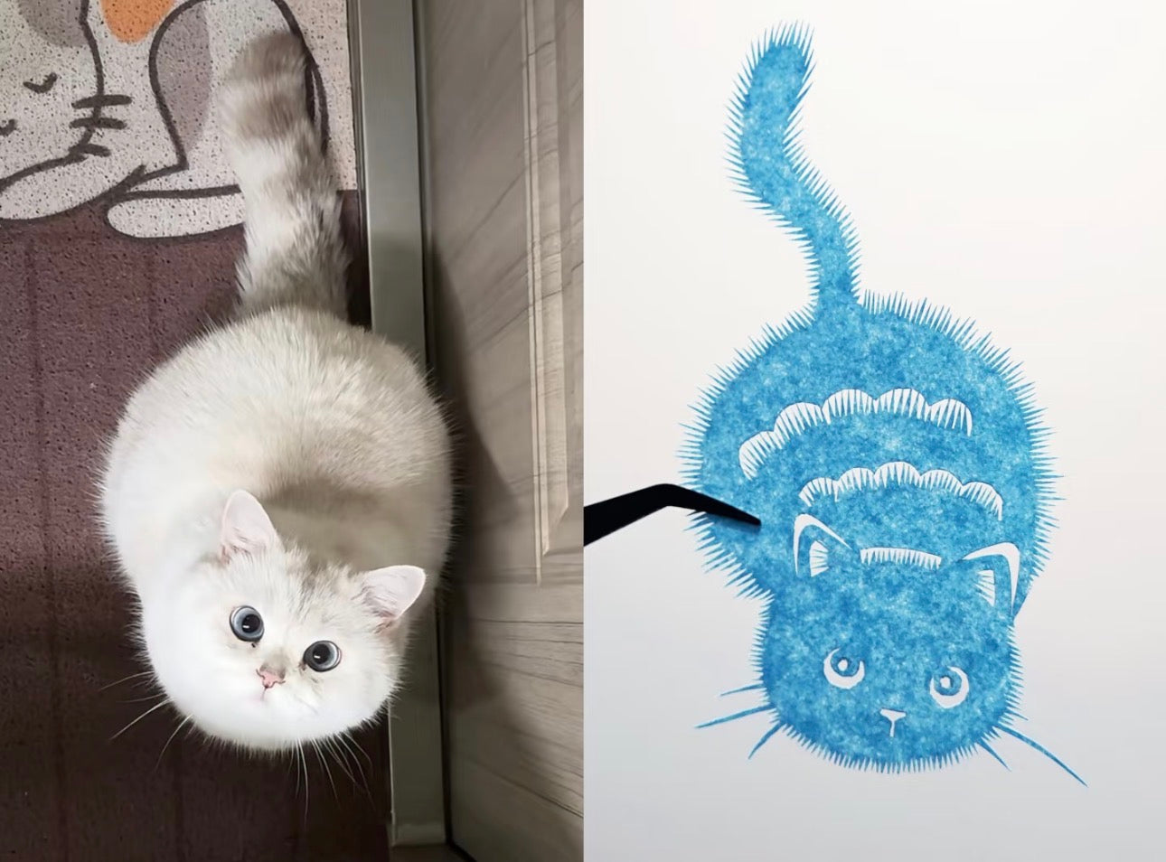 Custom Handmade Pet Silhouette Papercut