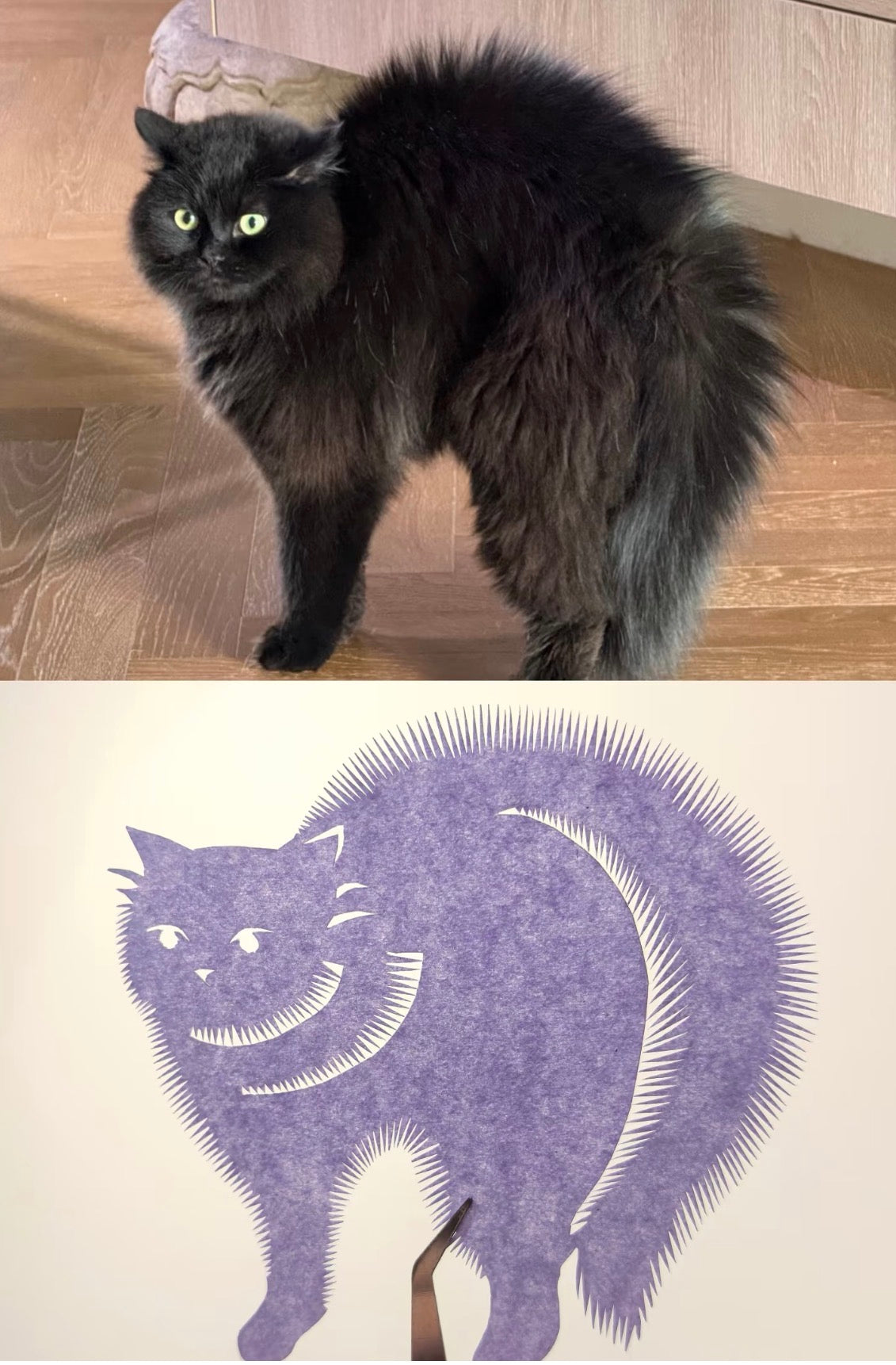 Custom Handmade Pet Silhouette Papercut