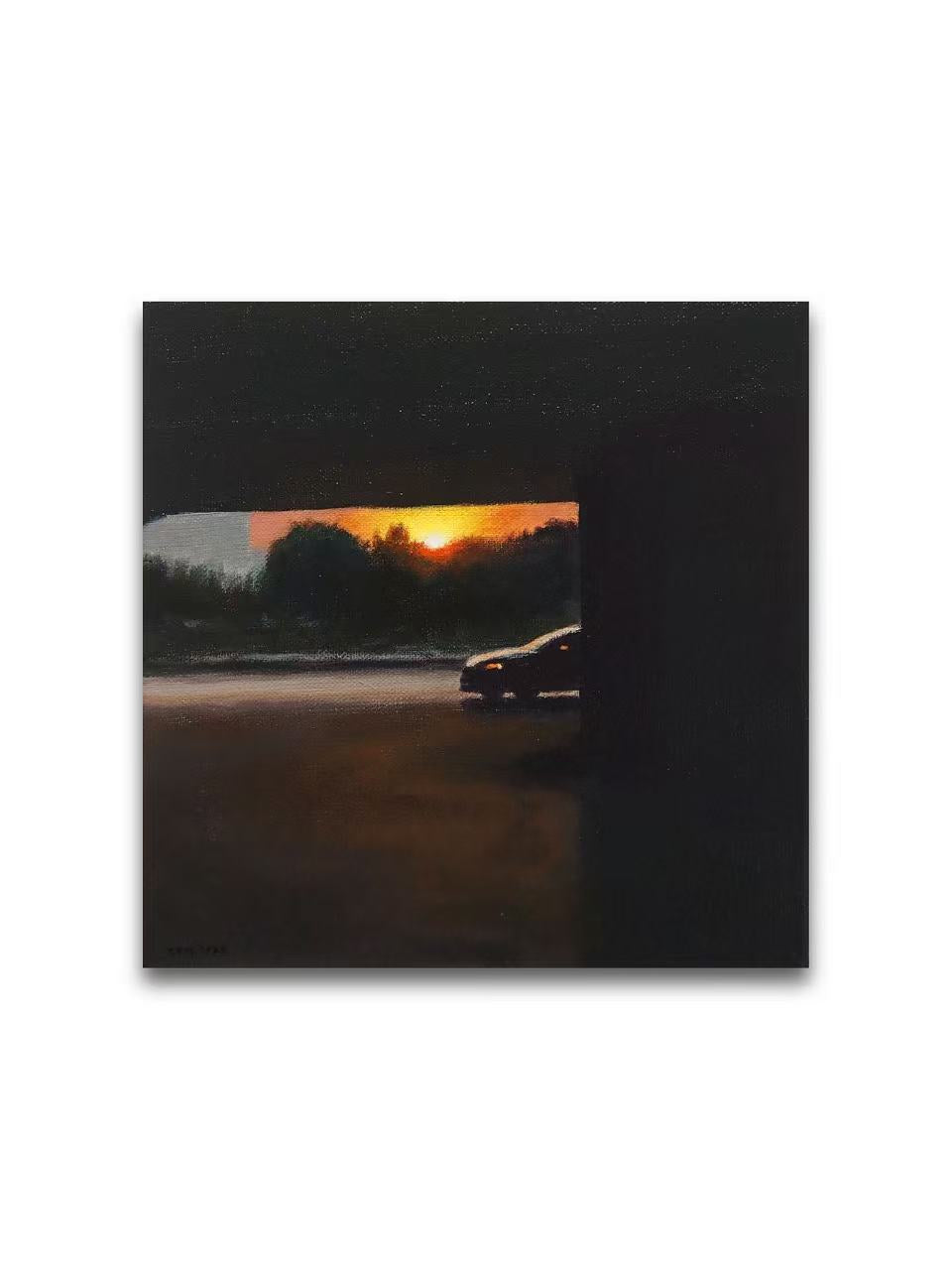 The Setting Sun Under The Viaduct