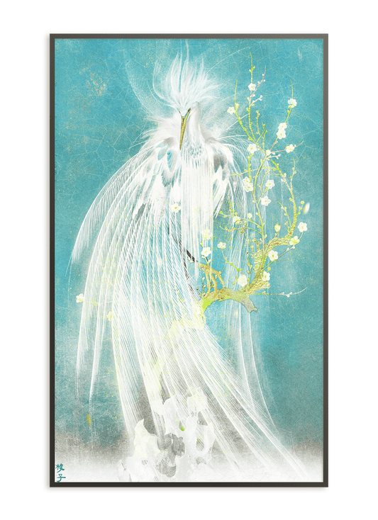 Plum Blossom Egret